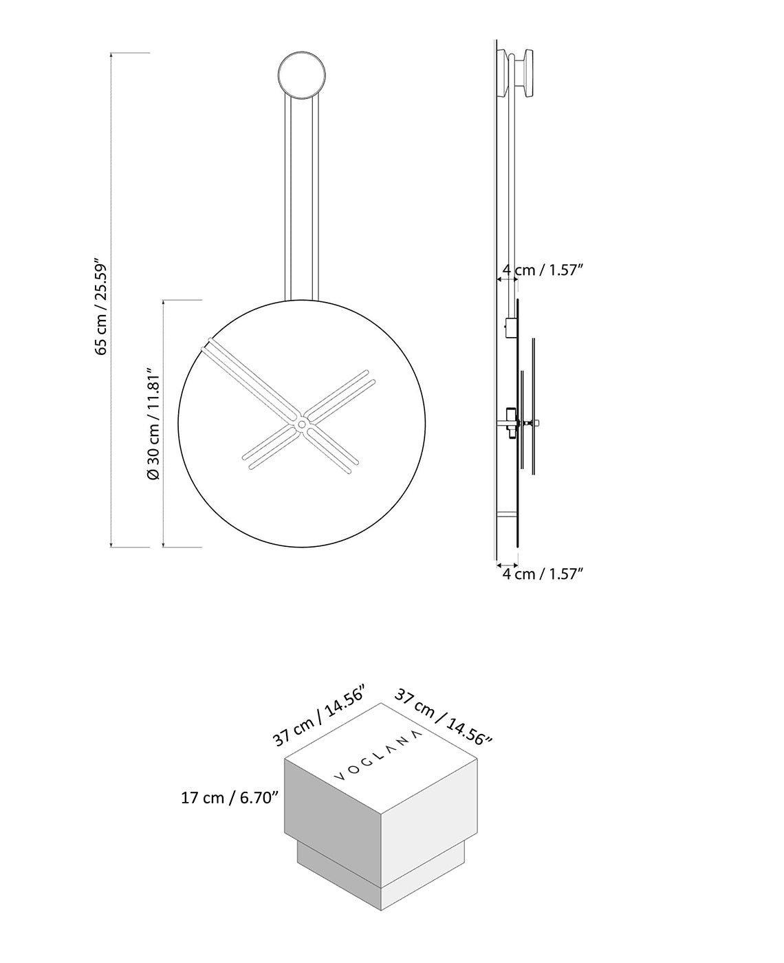 Size chart for Ovvo 30