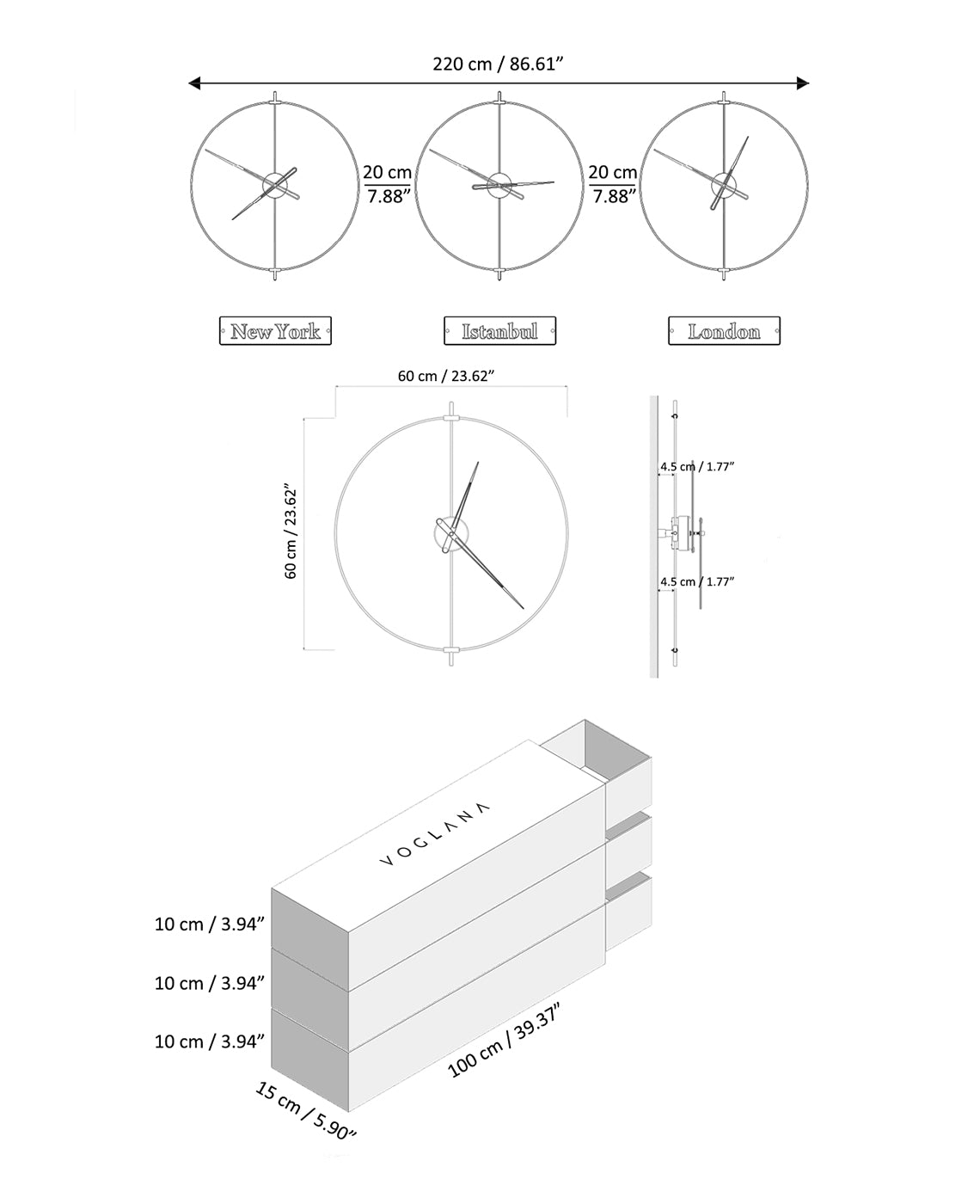 Size chart for Santano 3